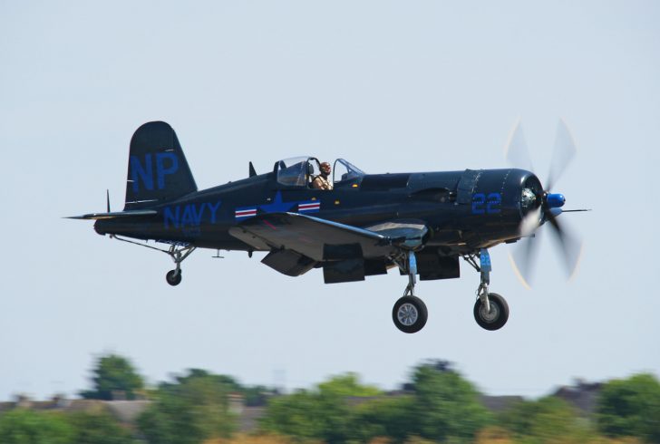 Vought Corsair F4U-5N (F-AZEG) 124724/NP-22 VC-3 Night Fighter Squadron. USS Princeton US Navy, AJBS Les Casques de Cuir, Flying Legends Duxford