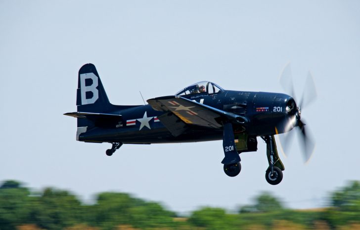 Grumman F8F-2P Bearcat (G-RUMM) 121714/201/B US Navy, The Fighter Collection, Flying Legends Duxford