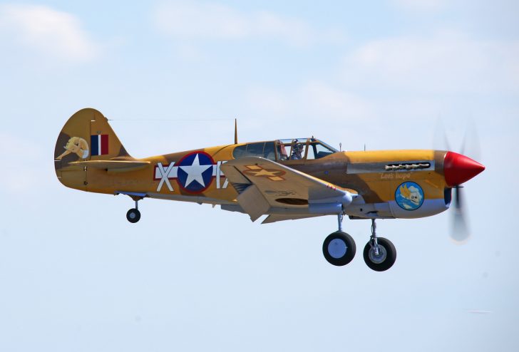 Curtiss-Wright P-40F Warhawk (G-CGZP) 41-19841/X-17 USAAF, The Fighter Collection, Flying Legends Duxford