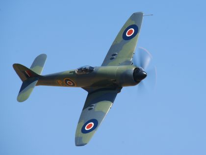 Hawker Fury Mk.II (G-CBEL) SR661 Royal Navy, Anglia Aircraft Restorations Ltd., Flying Legends Duxford