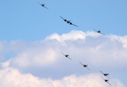 Bristol Blenheim Mk.I,Supermarine Spitfires Mk I and Hawker Hurricanes, Flying Legends Duxford