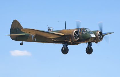 Bristol Blenheim Mk.I (G-BPIV) L6739/YP-Q 23 Sqn. RAF, Aircraft Restoration Company, Flying Legends Duxford