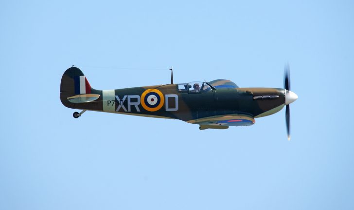 Supermarine Spitfire Mk Ia (G-AIST) AR213 as P7308/XR-D 71 Eagle Sqn. RAF, Spitfire The One Ltd., Flying Legends Duxford