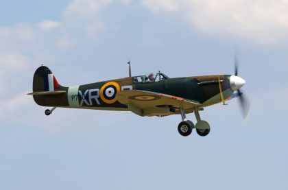 Supermarine Spitfire Mk Ia (G-AIST) AR213 as P7308/XR-D 71 Eagle Sqn. RAF, Spitfire The One Ltd., Flying Legends Duxford