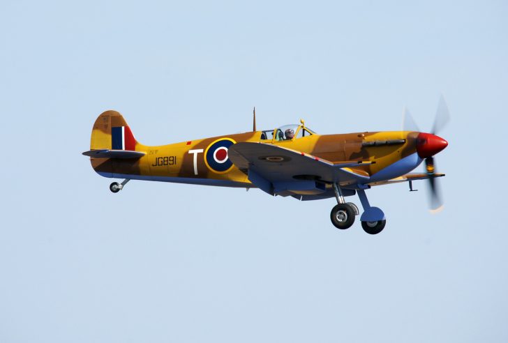 Supermarine Spitfire MkVc (G-LFVC) JG891/T-B 249 Sqn. RAF based at Ta Qali airfield, Malta 1943, Comanche Fighters LLC. Flying Legends Duxford