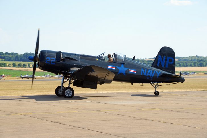 Vought F4U-5N Corsair (F-AZEG) 124724/NP-22 VC-3 Night Fighter Squadron. USS 'Princeton' US Navy, AJBS Les Casques de Cuir, Flying Legends Duxford