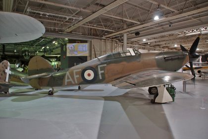 Hawker Hurricane 1 P2617 AF-F 607 Sqn. RAF, RAF Museum London