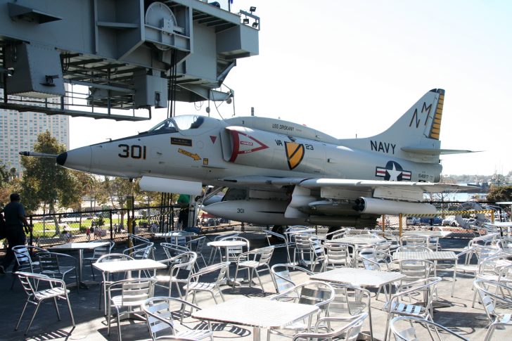 Douglas A-4F Skyhawk 154977/NM-301 VA-23 US Navy, USS Midway Museum, San Diego, California