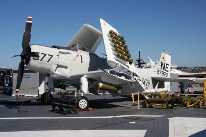 Douglas AEW.1 Skyraider 127922/NE-577 US Navy, USS Midway Museum San Diego, California