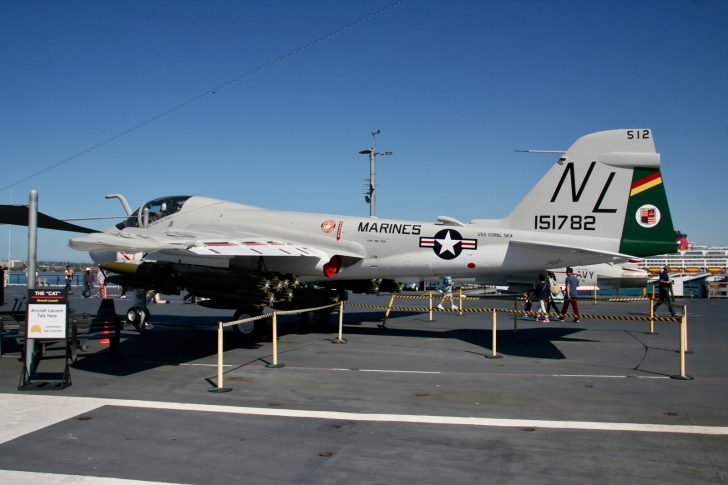 Grumman A-6E Intruder 151782/NL-512 US Marines, USS Midway Museum, San Diego, California