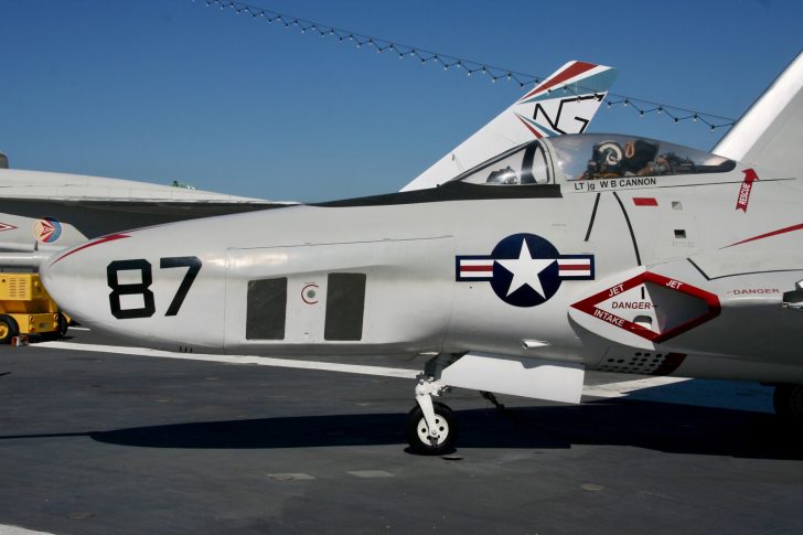 Grumman RF9J Cougar 141702/PP-87 VFP-61 US Navy, USS Midway Museum San Diego, California