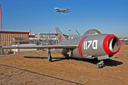 Mikoyan-Gurevich MiG-15 1170 Sovjet Air Force, The Proud Bird Restaurant & Events Center Los Angeles, California USA