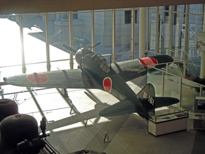 Mitsubishi A6M5 Zero Sen Model 52 81-161 Imperial Japanese Navy, Yūshūkan in Chiyoda, Tokyo