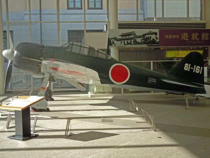 Mitsubishi A6M5 Zero Sen Model 52 81-161 Imperial Japanese Navy, Yūshūkan in Chiyoda, Tokyo