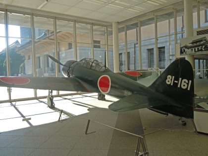 Mitsubishi A6M5 Zero Sen Model 52 81-161 Imperial Japanese Navy, Yūshūkan in Chiyoda, Tokyo