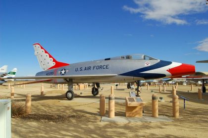 North American F-100D Super Sabre 54-2299 Thunderbirds USAF, Joe Davies Heritage Airpark Palmdale, California