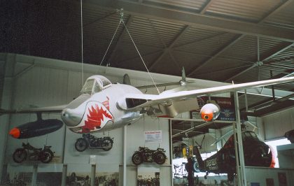 de Havilland Venom FB.50 J-1603 Swiss Air Force, Auto & Technik Museum Sinsheim Sinsheim, Germany