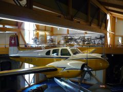 Beech E50 Twin Bonanza A-713 Swiss Air Force, Flieger Flab Museum Dübendorf, Switzerland