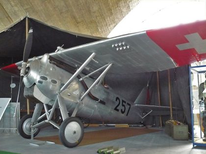 Dewoitine D27 257 Swiss Air Force, Flieger Flab Museum Dübendorf, Switzerland