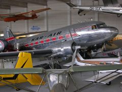 Douglas C-47A Dakota OH-VKB Kar-Air, Suomen Ilmailumuseo Helsinki, Vantaa Airport, Finland