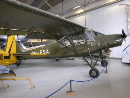 Fieseler FI 156K-1 Storch OH-SFA, Suomen Ilmailumuseo Helsinki, Vantaa Airport, Finland