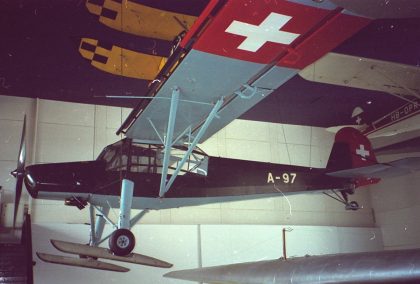 Fieseler Fi-156C-3 Trop Storch A-97 Swiss Air Force, Verkehrshaus der Schweiz, Swiss Museum of Transport Luzern, Switzerland