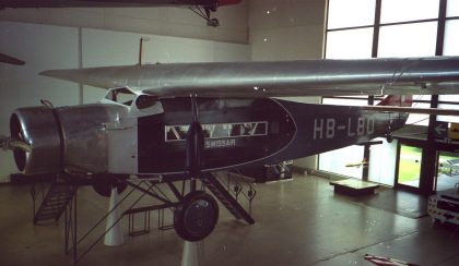 Fokker F.VIIa HB-LBO Swissair, Verkehrshaus der Schweiz, Swiss Museum of Transport Luzern, Switzerland