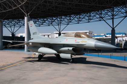 General Dynamics F-16D Fighting Falcon 9873 Egyptian Air Force, Almaza Airport Museum Cairo, Egypt