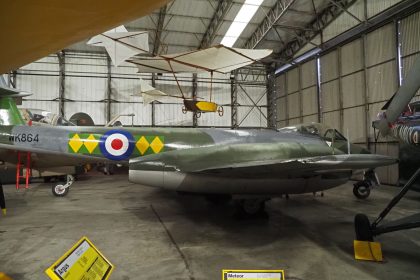 Gloster Meteor F.8 WK864 RAF, Yorkshire Air Museum & Allied Air Forces Memorial Elvington, UK