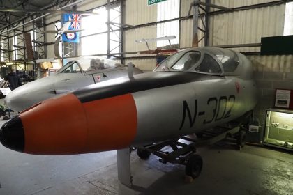 Hawker Hunter T.53 N-302 Royal Netherlands Air Force, South Yorkshire Aircraft Museum at Aeroventure, Doncaster UK