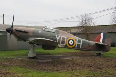 Hawker Hurricane I P3873/YO-H RAF (replica), Yorkshire Air Museum & Allied Air Forces Memorial Elvington, UK