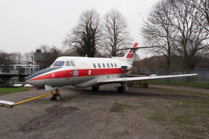 Hawker Siddeley HS-125-2 Dominie T.1 XS735/R RAF, South Yorkshire Aircraft Museum at Aeroventure, Doncaster UK