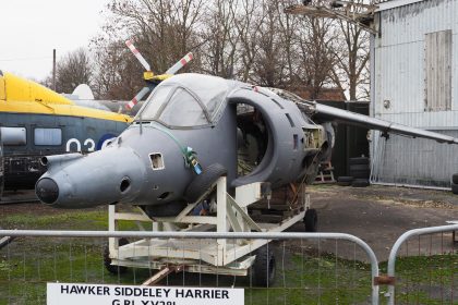 Hawker Siddeley Harrier GR.1 (cockpit) XV281 Royal Navy, South Yorkshire Aircraft Museum at Aeroventure, Doncaster UK