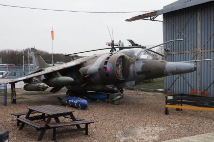 Hawker Siddeley Harrier GR.3 XV752/B RAF, South Yorkshire Aircraft Museum at Aeroventure, Doncaster UK