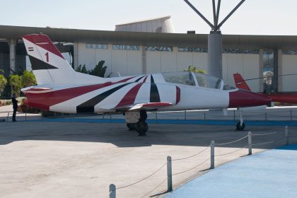 Hongdu K-8E Karakorum 1 Silver Star c/s Egyptian Air Force,Almaza Airport Museum Cairo, Egypt