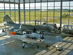 Lockheed F-104F Starfighter 29+03 German Air Force and Valentin Taifun 17E D-KLAG, Deutsches Museum Flugwerft Schleissheim Oberschleißheim, Germany