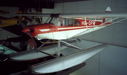 Piper PA-18-150 Piper Cub HB-OPR, Verkehrshaus der Schweiz, Swiss Museum of Transport Luzern, Switzerland