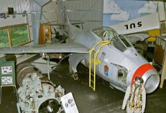 SAAB J29F Tunnan 29373/12 Swedish Air Force, Jämtlands flyg- och lottamuseum Östersund, Sweden