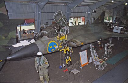 SAAB J35D Draken 35392/52 Swedish Air Force, Jämtlands flyg- och lottamuseum Östersund, Sweden