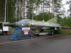 Saab 35S Draken DK-213 Finnish Air Force, Karjalan Ilmailumuseo/Karelia Aviation Museum, Lappeenranta, Finland