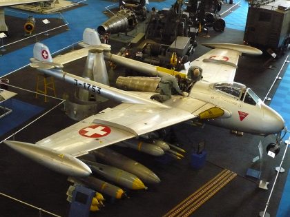 de Havilland Vampire FB.54 J-1753 Swiss Air Force, Flieger Flab Museum Dübendorf, Switzerland