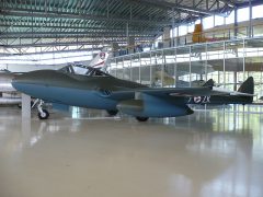 de Havilland Vampire T.55 FV28456/ZK-7 Norwegian Air Force, Forsvarets Flysamling Gardermoen, Norway