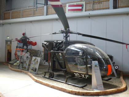 Aerospatiale SE3130 Alouette II 3D-XJ Austrian Air Force,Luftfahrtmuseum Zeltweg, Austria