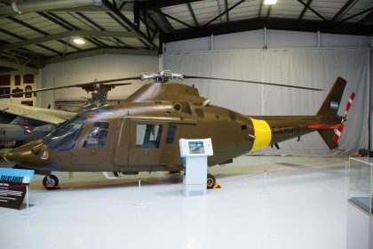 Agusta A-109A Hirundo AE-331/ZE411 Argentinian Air Force, Fleet Air Arm Museum RNAS Yeovilton, United Kingdom