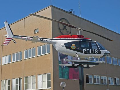 Bell (Agusta) AB-206A JetRanger SE-HPB Polis, Tekniska Museet Stockholm, Sweden