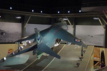 British Aerospace Sea Harrier FRS1 XZ493/N-001 Fleet Air Arm, Fleet Air Arm Museum RNAS Yeovilton, United Kingdom