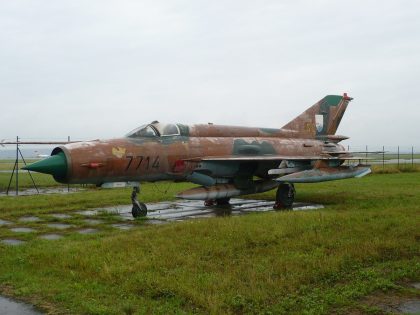 Mikoyan Gurevich MiG-21MF 7714/SL Slovakian Air Force, Múzeum Letectva Košice, Slovakia