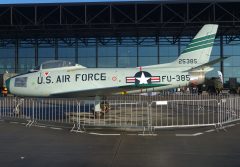 North American F-86F Sabre 52-5385/FU-385 32nd FS USAFE based at this location Soesterberg Air Base, Netherlands, Nationaal Militair Museum (NMM) Soest, Netherlands