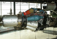 Rolls-Royce Derwent 5 Enigine of the Gloster Meteor F.4, Nationaal Militair Museum (NMM) Soest, Netherlands