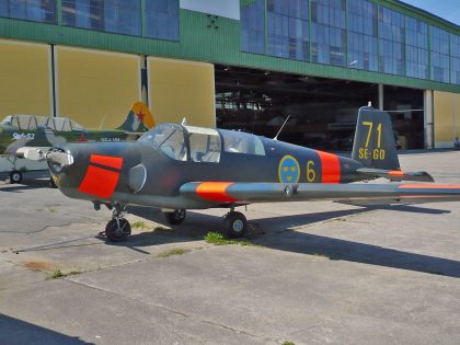 Saab 91B Safir SE-IGO/50026/71 Swedish Air Force, Västerås Flygmuseum Västerås, Sweden